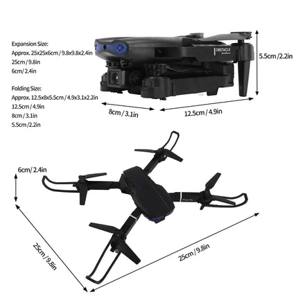 Drones with Camera for Adults, Beginners, Foldable RC Quadcopter with 3-sided Obstacle Avoidance, Portable WiFi Quadcopter HD 4k Aerial, Remote Control for