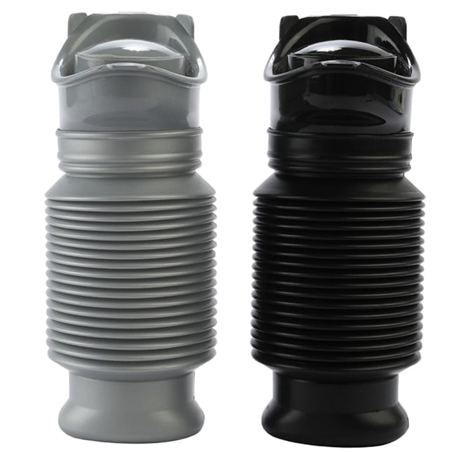 Topcloud Shrinkable Urinal, 2 Pack 750ml for Men and Women, Portable Mobile Toilet Potty Urine Bottle, Reusable Emergency Urinal for Camping, Car, Travel, Traffic Jam and