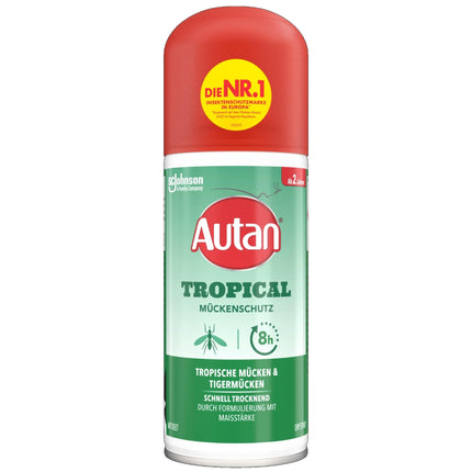 Autan Tropical Mosquito Repellent, Dry Spray, 100ml