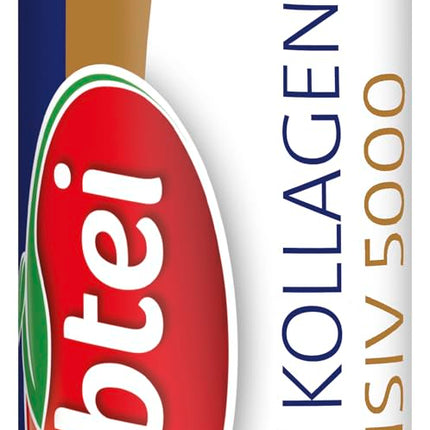 Abtei Beauty Collagen Intensive 5000 - for less visible wrinkles - with 5 g collagen peptides, hyaluronic acid, zinc, and vitamin C - sugar-free - 10 drinking ampoules