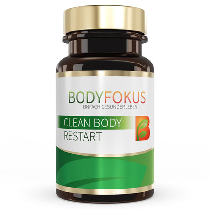 BodyFokus Clean Body Restart - Liver, Homocysteine ​​and Fat Metabolism - 60 Capsules - Made in Germany