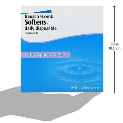 Bausch + Lomb SofLens Daily Disposable daily lenses, spherical contact lenses, soft, 90 pieces BC 8.6 mm / DIA 14.2 / -3.00 diopters