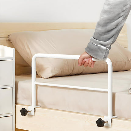 BOHJPIS Bed rails for the elderly, bed rails for older adults to attach, fall prevention at the bed, bed guard rail, suitable for pregnant women, children, disabled people, fall protection bed (white)
