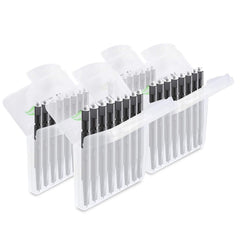 JB White 32x Hearing Aid Wax Filters, Replacement Filters, Compatible with Widex Nanocare Wax Guards | Oticon ProWax MiniFit | Phonak Cerustop Wax Guards | Resound Hearing Aid Filters (Ø 1.3mm)