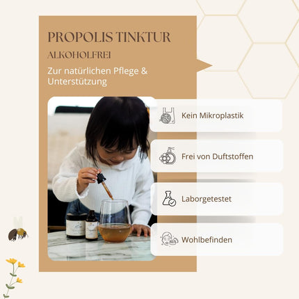 Propolis drops without alcohol - Propolis extract also suitable for children and animals - Pure beekeeper quality, alcohol-free, no additives