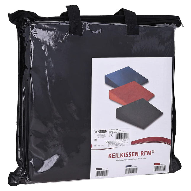Rehaforum wedge pillow 37 x 37 x 7/1 cm black 30 degrees