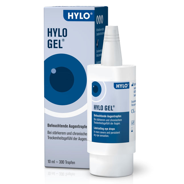 HYLO GEL eye drops for dry eyes, long-lasting, with hyaluronic acid, 10 ml