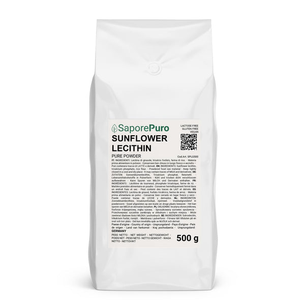 Saporepuro Sunflower Lecithin Powder 500 GR - Sunflower Lecithin