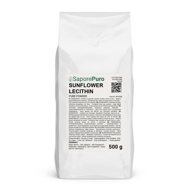 Saporepuro Sunflower Lecithin Powder 500 GR - Sunflower Lecithin