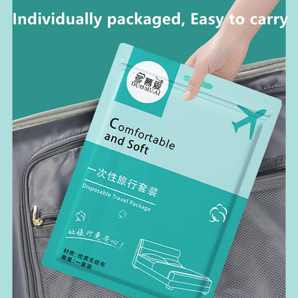 Disposable Twin XL Size Bed Sheets, Disposable Travel Sheets for Hotels with Duvet Cover and Pillowcase, Travel Bedding, Disposable Bed Sheets, No Need to Wash Bed Sheets