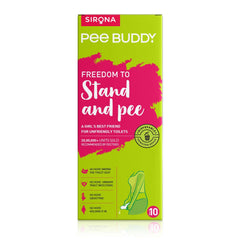 PEE BUDDY Cardboard Urinal Pee Funnel for Women, Peeing While Standing, Urination Aid for Women Antibacterial 10 Pee Funnels for Women