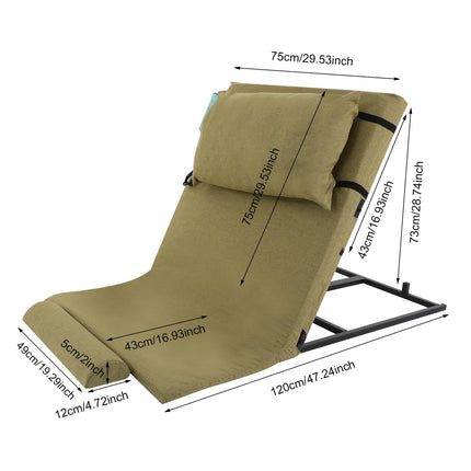 Akuoyiexemye 50W Electric Adjustable Bed Backrest, Back Support Bed Adjustable 2-80º Max Load 300kg, Medical Bed Support for Neck, Head and Lumbar Support (Green)