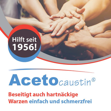 Acetocaustin Solution | Wart Remedy | Pain-Free | Children 4 Years and Over | Wart Treatment for Hands and Feet | 2ml Wart Remover | Wart Removal