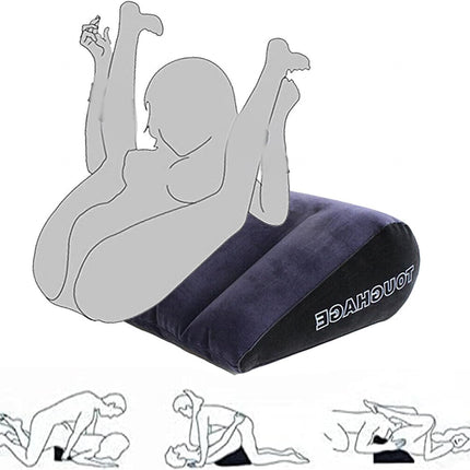 Vielretude Toughage Sex Pillow Inflatable Wedge Triangle Pillow Sex Love Position Furniture Erotic Sex Travel Pillow for Couples