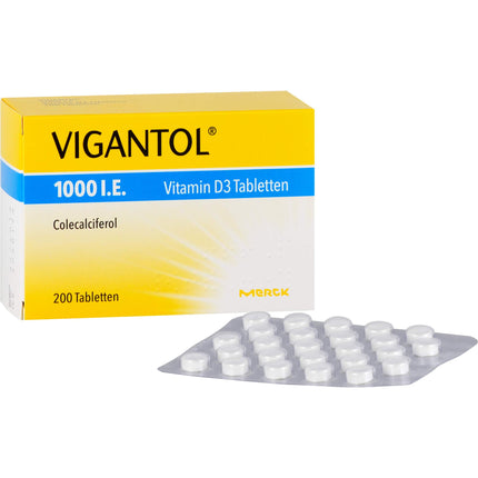 Vigantol 1,000 IU vitamin D3 tablets, 200 pcs