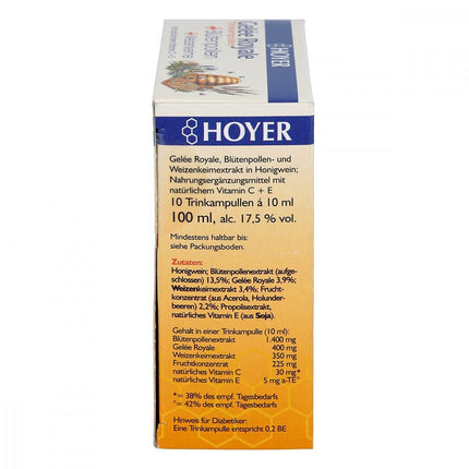 hoyer jelly roy.+bluetenpol.+wheat k. drinking camp 10X10ml