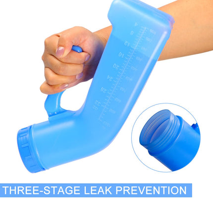 Urinal Bottle Portable Urinal Toilet Male Plastic Pee Bottle 1L Urinal Bottles with Screw Cap Wee Potty for Travel Tent Camping Emergency