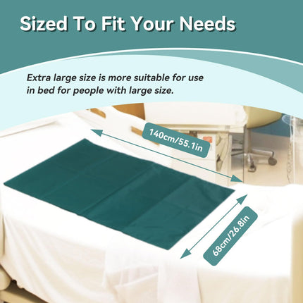 Patient sliding sheet, reusable transfer sheet, bed positioning pad for turning, lifting, sliding aid, mobility aid for elderly, disabled, hospitals, home care