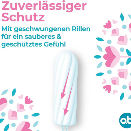 Original Super, tampons for heavy days with StayDry technology and curved grooves, for reliable protection and a clean feeling (1 x 56 pieces)