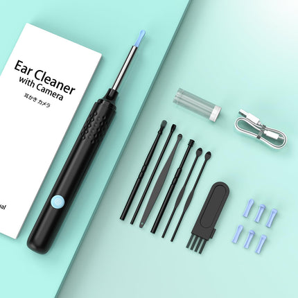Earwax Remover Otoscope, LMECHN 1080P HD Otoscope, WiFi Ear Cleaner with Camera, Otoscope with 6 LEDs, IP67 Waterproof Otoscope Ear, for iPhone, Android, iPad, Black
