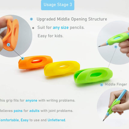 UWinsic 8x writing aid for children's pens - learning to write aid grip learning to write pen pencil grips children's pen holder pencil holder posture left-handed - right