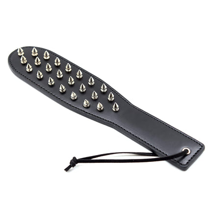 BDSMAGE SM paddle with spikes, leather erotic bondage flogger whip spanking sex toy for couples fetish cosplay (A)