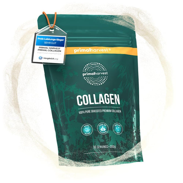 Primal Harvest Collagen Powder (30 servings) - Bioactive Premium Collagen Complex - Sustainable Grass-Fed - Collagen Hydrolysate - Tasteless - Optimal Solubility (Collagen)