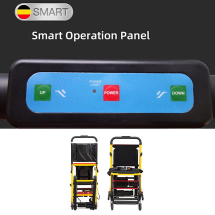 flatpincololee Electric Stairlift Chair, Foldable Stair Climber Wheelchair, Electric Stair Climber Cart, Mobile Stairlift without Installation