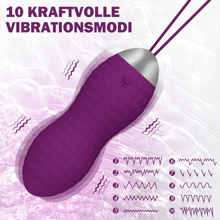 Love Balls Vibration, Allmay Waterproof Bullet Vibrators, G-spot and Clitoris Stimulation Sex Toy with Wireless Remote Control, 10 Vibration Modes for Women, Couples