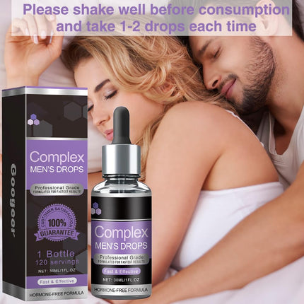 WAWJ® Drops for Men, Men'S Drops, Wewersh Complex Drops For Men, S Drops Super Potent Version, Secret Drops For Strong Men (1pcs) (B)