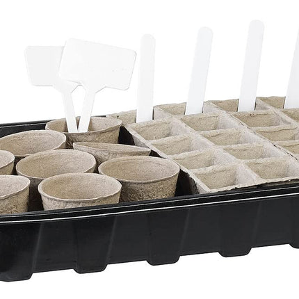 Royal Gardineer Grow Pots: 84-piece plant growing kit with biodegradable plant pots (plant pot, growing kit, indoor greenhouse)