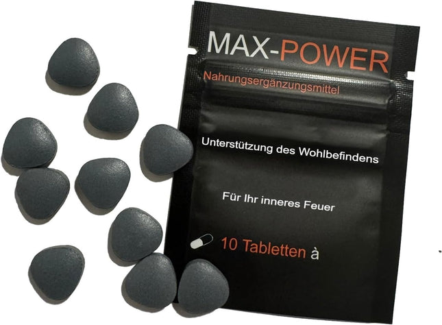 10 Black Tablets, the Original, Intense Dietary Supplement for Women &amp; Men, Boost Tablets, Very Intense