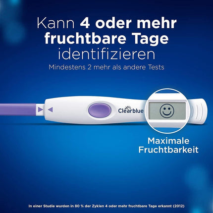 Clearblue Fertility Ovulation Test Kit, 10 Tests + 1 Digital Test Holder, Advanced Digital Female Fertility/Ovulation Test (Tests 2 Hormones), Get Pregnant Faster