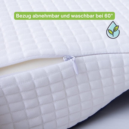 Bewalker Orthopedic Memory Foam Pillow, Neck Pillow, Neck Support Pillow, Sleeping Pillow - Ergonomic Anti-Snoring Pillow for Back Pain