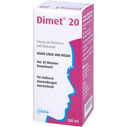 Dimet 20 solution against lice and nits, 100 ml