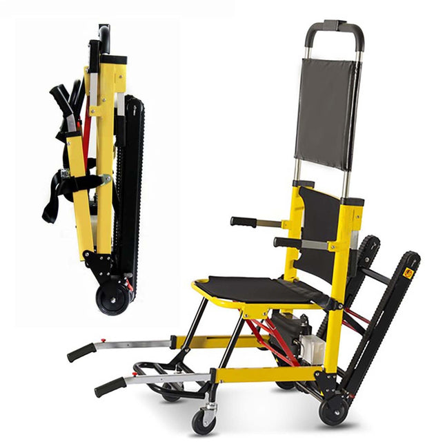 Generic Electric Stairlifts for Elderly, Manual Stair Climbing Wheelchair for Elderly with Disabilities, Folding Lightweight Evacuation Stairlift Chair Wheelchair