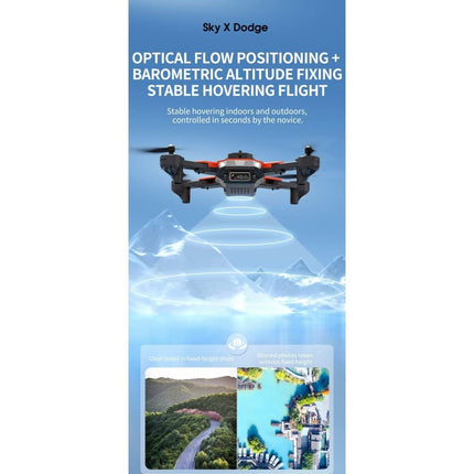 LUXWALLET Sky X Dodge – 22 km/h – Infrared Obstacle Avoidance – Mini Drone – 2X Camera Drone WiFi – Entry-Level Quadcopter