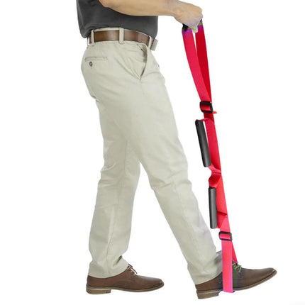 Rehabilitation leg lifting straps with stable design for easy mobility aid