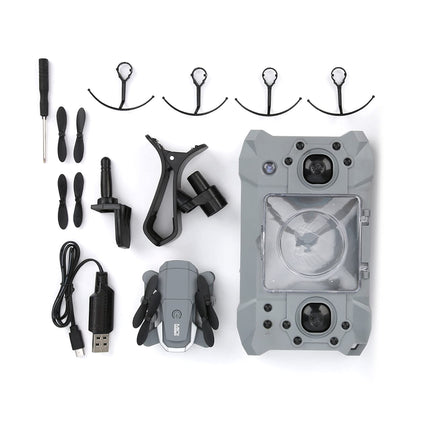 VGEBY KY905 Foldable Mini Drone with 4K HD Camera, LED Light, One Key Return, Gray, Advanced Beginner