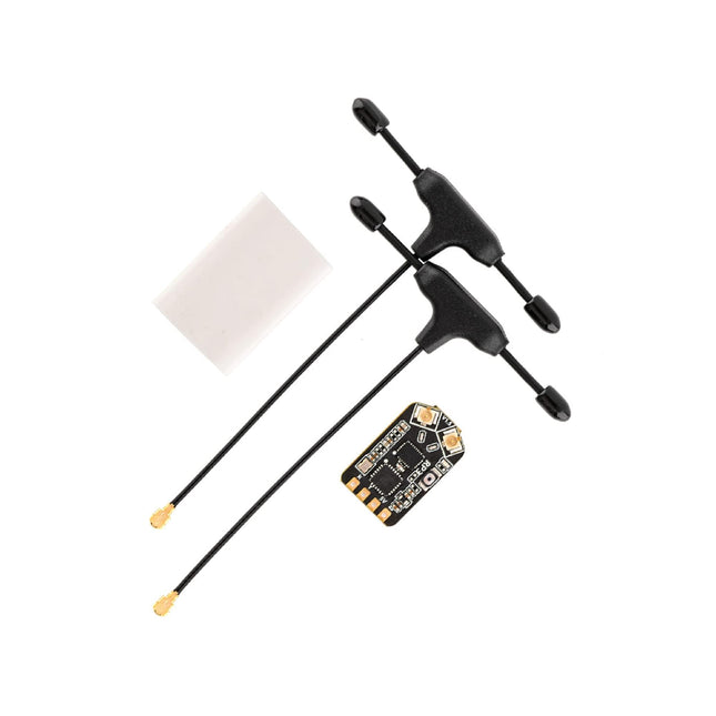 RP3 ELRS FPV Receiver - 2.4GHz ExpressLRS Nano Receiver Drone RX Module with 65mm UFL T Antenna for FPV Drone Tiny Whoop Fixed-wing RC Airplane