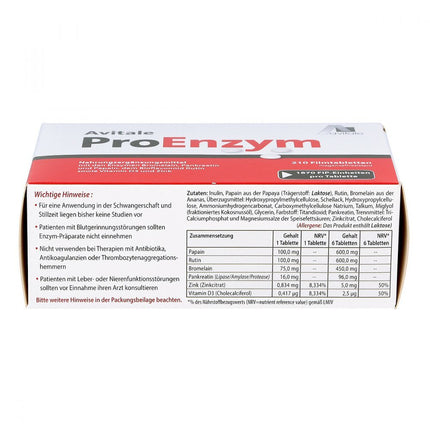 PROENZYM gastro-resistant tablets 210 pcs