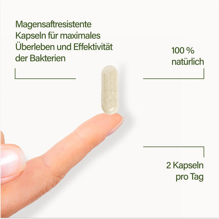 Nupure® Probaflor MAX SPECTRUM N95 600 billion CFU/g 95 bacterial strains, largest bacterial strain spectrum, with Lactobacillus, Inulin &amp; Bifidobacteria, 95 billion CFU, enteric-coated, 46 capsules