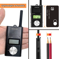 Rechargeable Walkie Talkies for Adults, Metal Housing Premium Long Range 2 Way Radio - PMR Walkie Talky with 1000 mAh Battery VOX Back Clip