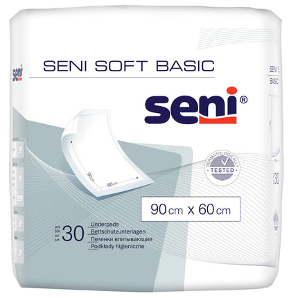 Carton SENI Soft Basic bed pad 90x60cm, 4x30 pieces