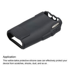 PATIKIL Two-Way Radio Holder Silicone Walkie Talkie Protective Cases Rubber Soft Cover Black for PT-UV82 Radios