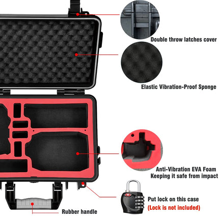 LEKUFEE Waterproof Case for DJI Mini 4K, DJI Mini 2 SE, DJI Mini 2 Combo or DJI Mini SE, DJI Mavic Mini (Case Only)