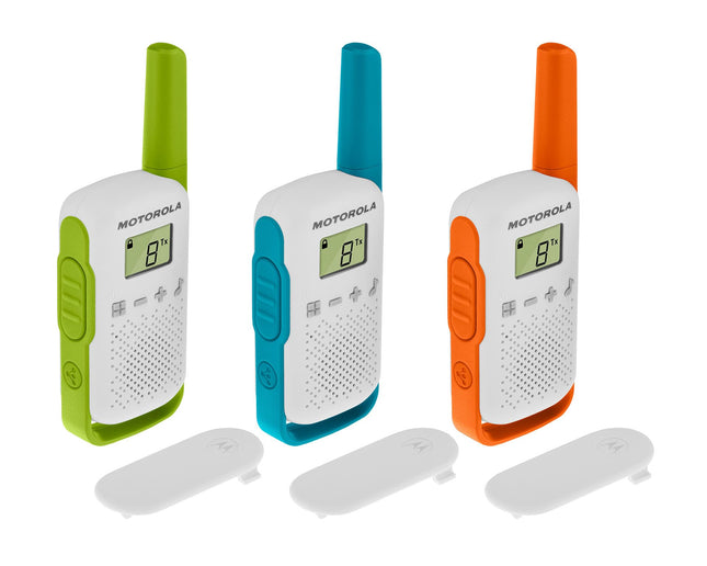 Motorola Talkabout T42 Triple PMR Radios (Set of 3, PMR446, 16 channels, range 4 km)