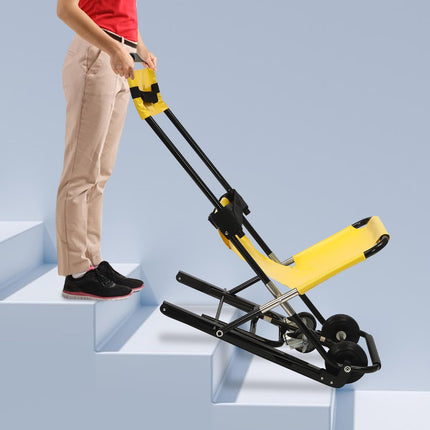 Manual Lift Stair Chair, Foldable Stair Lifts Portable Evacuation Chair for Daily Transfer - Sturdy Construction - Manual Lift Stair Chair