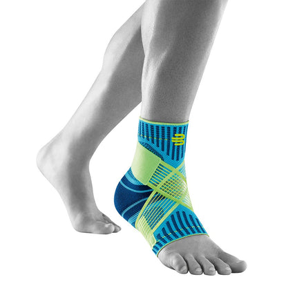 BAUERFEIND Ankle Support Unisex, 1 Ankle Support for Sports Such as Football, Fitness, or Running, Prevents Sprains, Blue, L