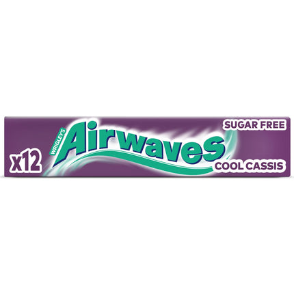 Airwaves Sugar-Free Chewing Gum, Cool Cassis Gum, 30 x 12 Dragees, Large Pack Chewing Gum, Sugar-Free Chewing Gum with Mint Freshness (360 Dragees)